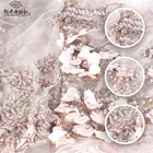 100 Polyester material 3d flower pink beads and stones bridal embroidery lace tulle fabric