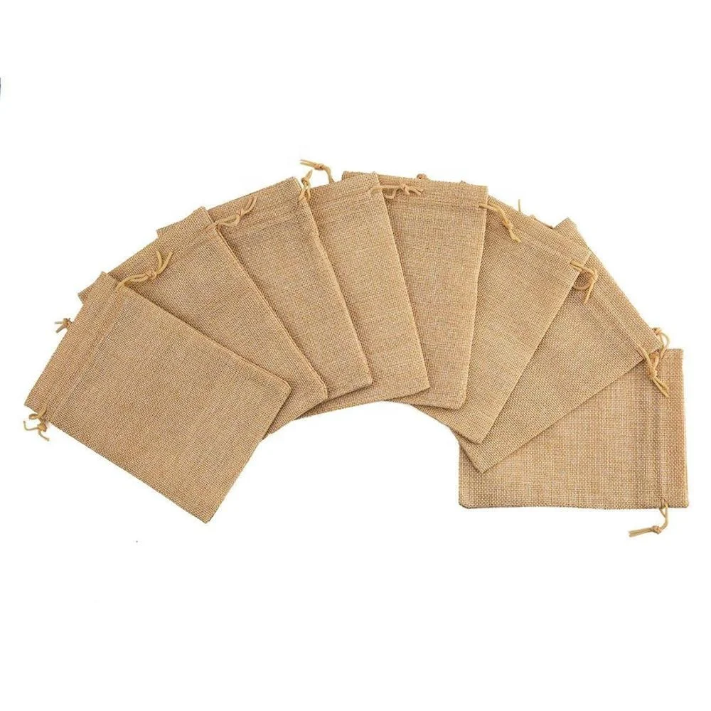 Reusable Hemp Burlap Natural Drawstring Bag Jute Pouch Wholesale for Soap Candle Seeds, We have color swatch for your choose
Reusable Hemp Burlap Natural Drawstring Bag Jute Pouch Wholesale for Soap Candle Seeds, We have color swatch for your choose