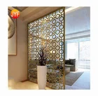 B3003 2019 Modern Popular Rose Gold Mirror Brushed 201 Stainless Steel Folding Room Screen Divider