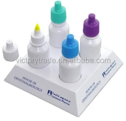 Custom Logo 4 In 1 Mini Vial Shaped Highlighter Marker Set With Plastic Case