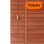 bead design louver roof curtain rod japanese window thick wooden blinds