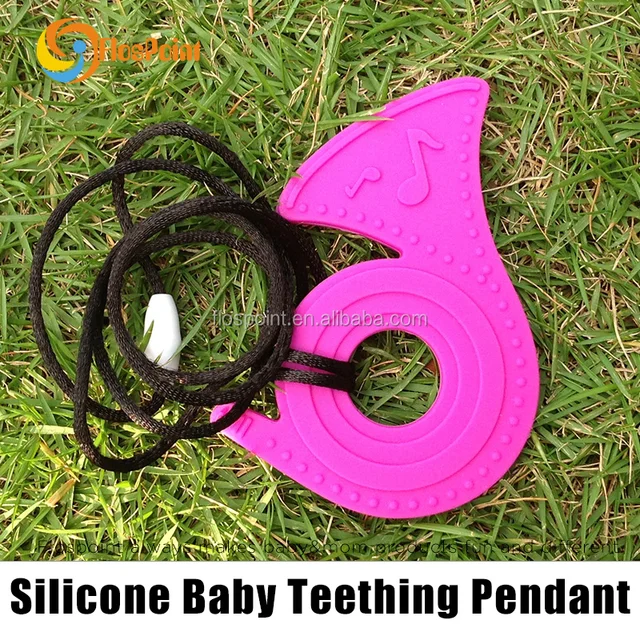 beads bpa free non toxic/silicone teething necklace/pendant