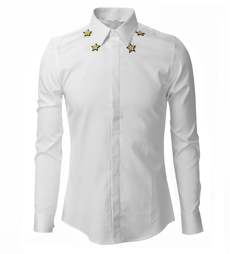 mens shirt slim fit long sleeve