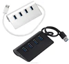 Factory direct hot Sell 4 Port USB Hub Chinese Hub USB 3.0 4 Por Hub in Silver and Black Color