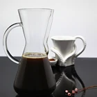 Different capacity heat resistant pour over coffee maker set