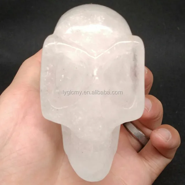 wholesale natural large hand carving natural stone white crystal