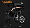 12 inch wheelchair wheel handicapped modern lightweight power folding electric wheelchair with controller joystick