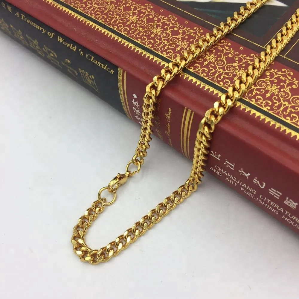 High quality cuban 18k solid yellow gold chain link chains hotsale factory price for fashion man
High quality cuban 18k solid yellow gold chain link chains hotsale factory price for fashion man