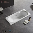 Hotel Used Bathroom Soaking Bath tub Acrylic Square Drop In Bathtub