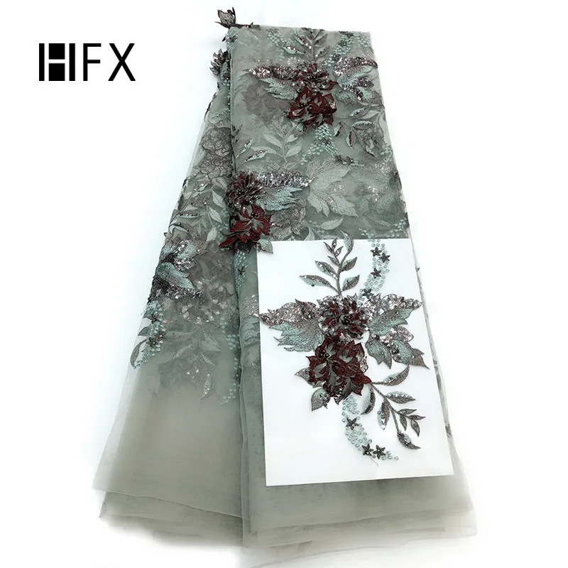 Popular 3D Flowers French Lace Fabric Party/Bridal Wedding Dress Lace /African Nigerian Green Beads Sequins Lace Fabric 5 Yards, As picture
Popular 3D Flowers French Lace Fabric Party/Bridal Wedding Dress Lace /African Nigerian Green Beads Sequins Lace Fabric 5 Yards, As picture