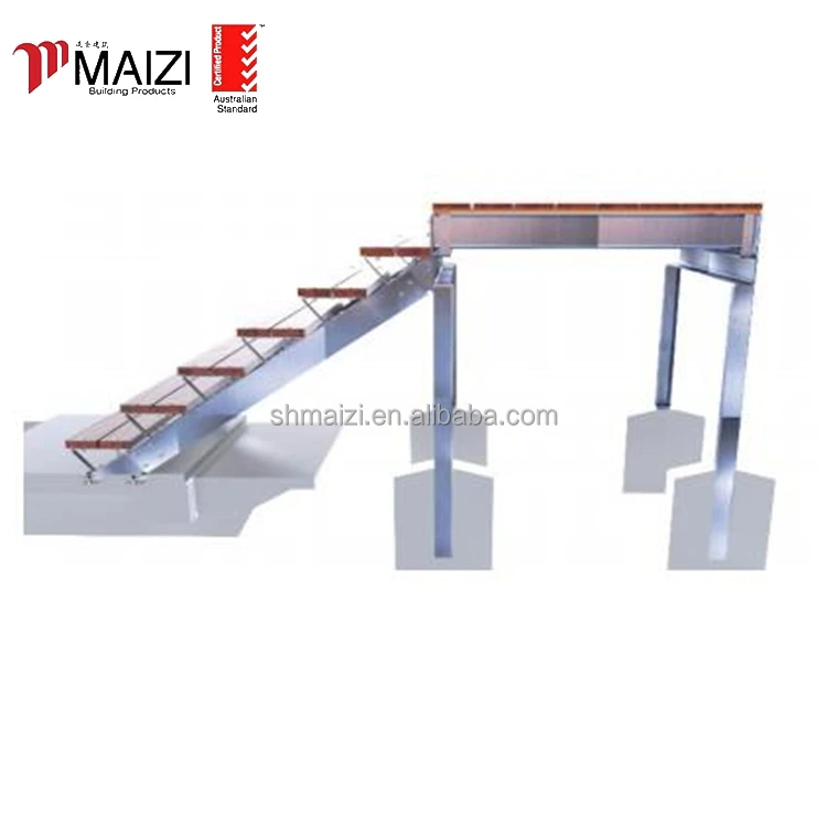 Australia Standard galvanized outdoor metal deck Modular stairs