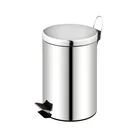 Manufacturer wholesale household foot pedal rubbish bin stainless steel trash can