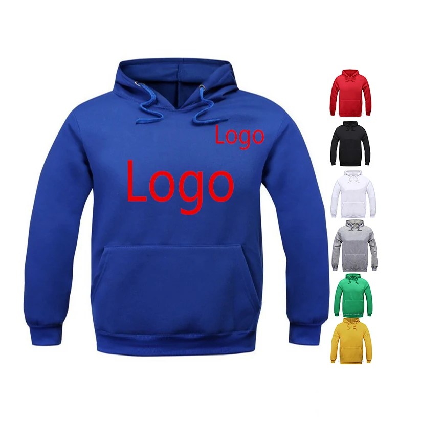 

2019 Cotton blending custom design oem logo plain blank Pullover Hoodie Wholesale