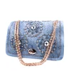 alibaba china ladies fancy handbag HD26-011 charming top grade denim bag