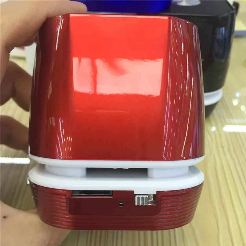 Portable mini sound wireless sound box LED color lamp cannon Colorful Sound Box Subwoofer Loudspeaker FM TFcard For Smart Phone - ANKUX.COM