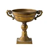 rustic Gold flower metal bowl vase classic rustic vase for wedding