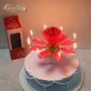 Lotus Birthday Candle Double Layer Machine Making For Birthday Parties