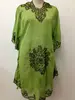 wholesale semi-transparent green embroidered chiffon character designer kurti