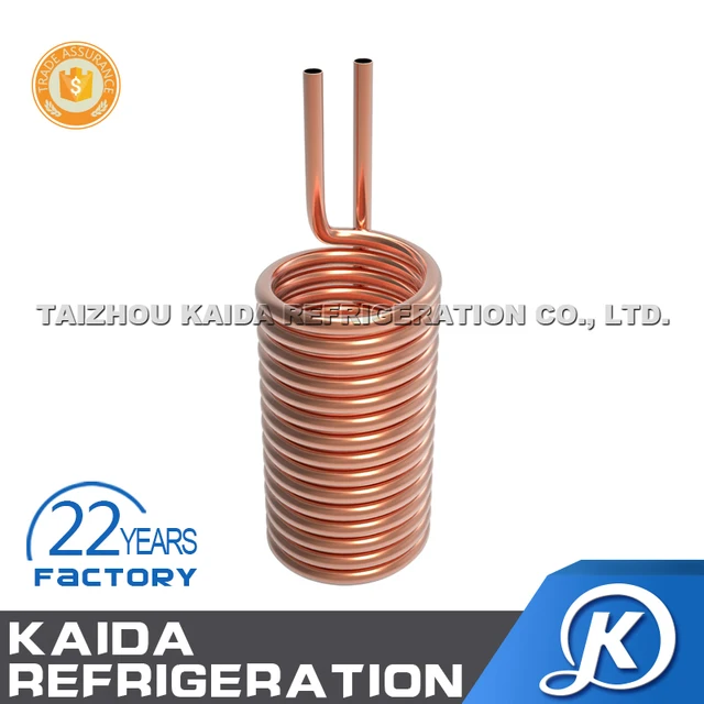 customized copper tube cooling coil