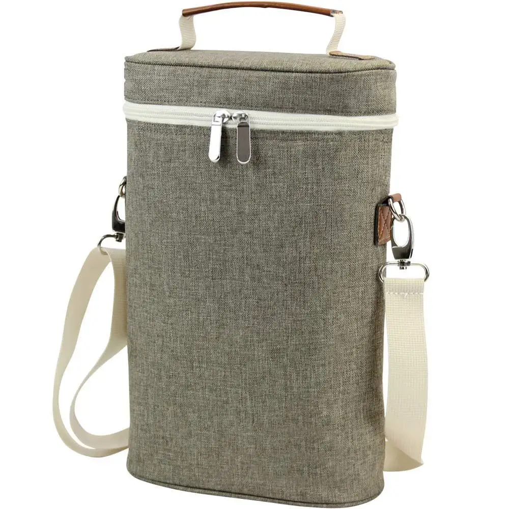 2 bottle insulated wine tote bag Wine Carrier Travel Padded Wine Cooler Carrying Bag with Shoulder Strap -not include Corkscrew, Same as pictures or customized
2 bottle insulated wine tote bag Wine Carrier Travel Padded Wine Cooler Carrying Bag with Shoulder Strap -not include Corkscrew, Same as pictures or customized