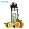 Removable Bottom Fruit Infusion Water Bottles Drinkware Type and Plastic Material Gym water bottle