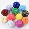 Cordial Design 12mm To 20mm Glitter Round Acrylic Chunky Bead Findings Hand Made DIY Earrings Jewelry Making