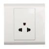 American anti-electric shock decorative socket wall socket white dimmer outlet plug