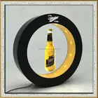 customized pop magnetic floating beer bottle display