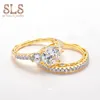 Latest Designs Unusual Top Wedding Ring Diamond 14k GoldPlated WeddingRingFor Mens Women Best Factory Plusvalue