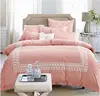Holiday Hotel bedding set /comforter set 8pc 100% cotton / Lace design