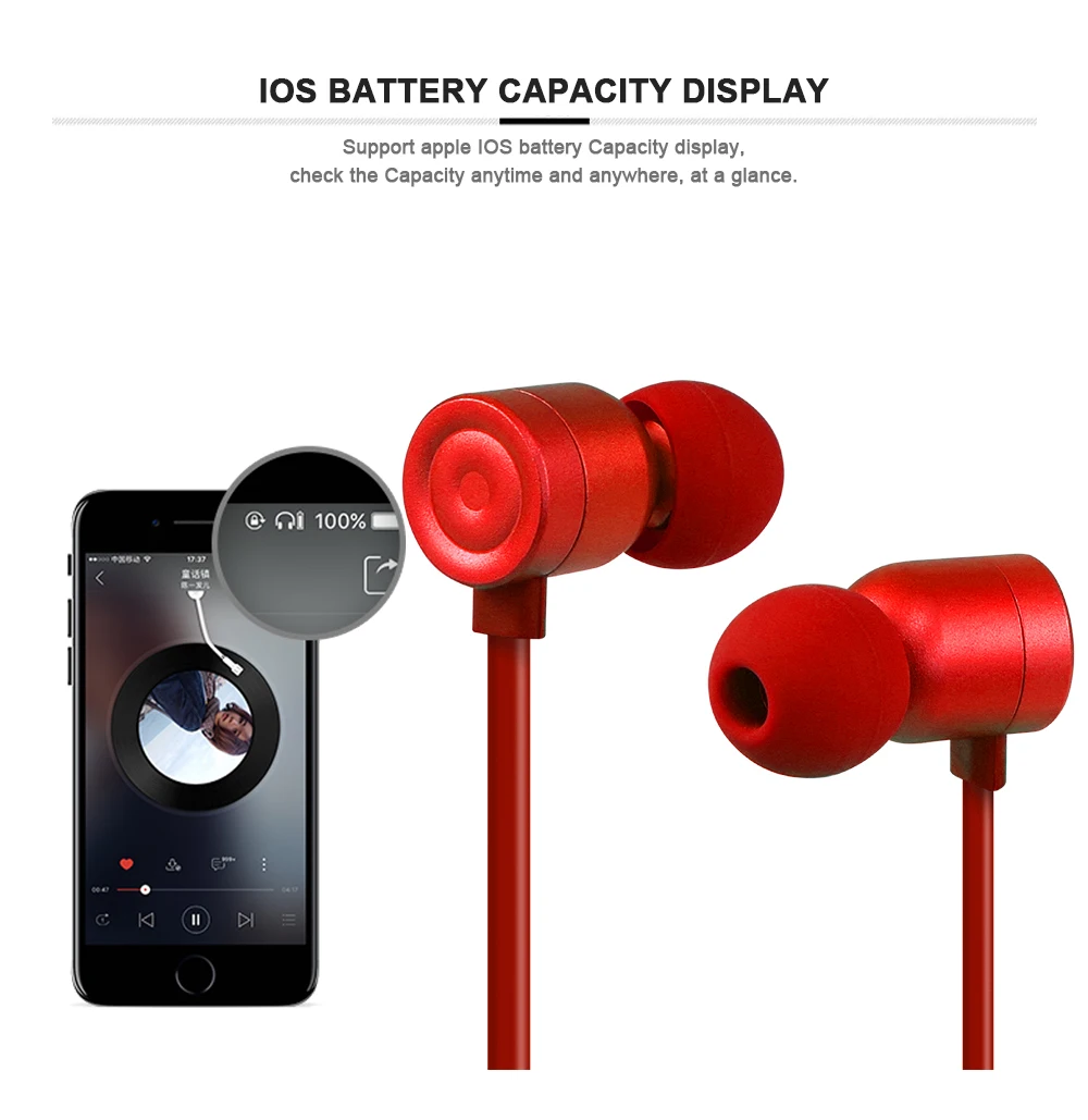 Waterproof Noise Cancelling headphone& earphones 2018 new V4.1 bluetooth Sweatproof headset RD08 - ANKUX.COM