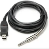 3M Guitar Bass 1/4'' USB TO 6.3mm Jack Link Connection Instrument Cable