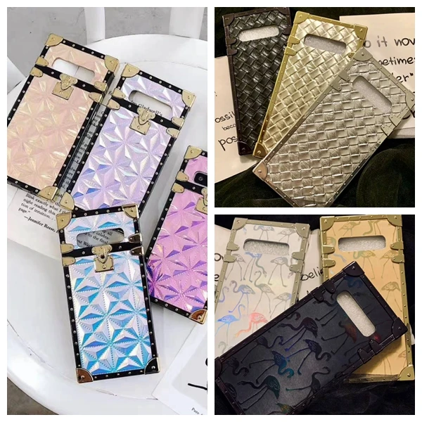 Hot Luxury Square Soft for iPhone X Case Metal Plating Gold Laser for i Phone 6s 7 8plus Xr Knitting Leather Mobile Back Covers
Hot Luxury Square Soft for iPhone X Case Metal Plating Gold Laser for i Phone 6s 7 8plus Xr Knitting Leather Mobile Back Covers