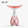 Ms.W Anti-aging beauty skin machine ionic face and neck massager skin tightening double chin removal mini beauty tool