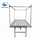 Gray and black greenhouse flood and drain trays ABS plastic Tray