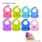 fda approved custom silicone baby bib for feeding,easy clean and durable baby boy bibs