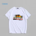Men's Custom Plain White 100% Organic Cotton Sublimation Printing Logo Oversize T-shirts