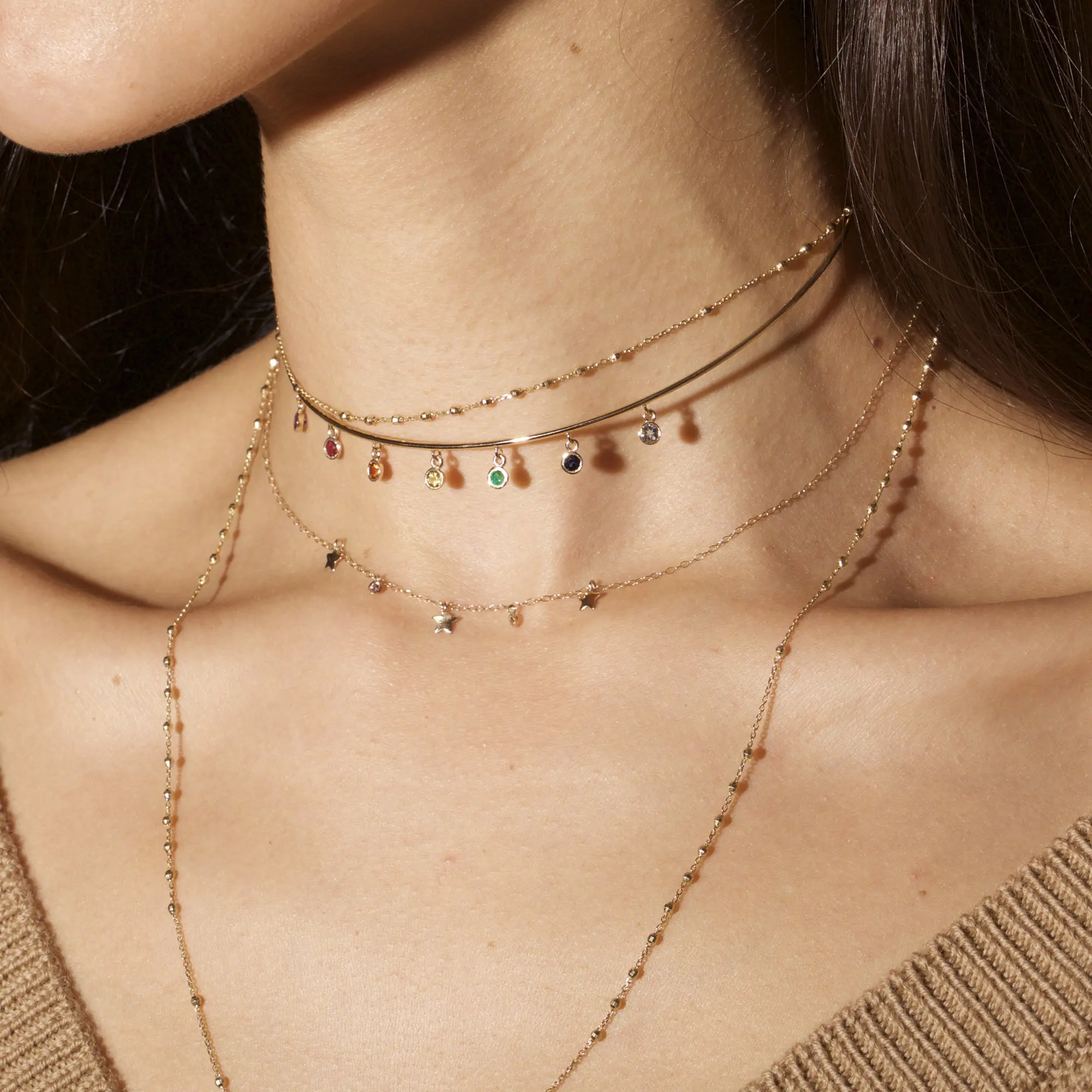 2021 fashion women tube choker with rose gold silver plated with cz paved charm choker necklace for wedding, Black
2021 fashion women tube choker with rose gold silver plated with cz paved charm choker necklace for wedding, Black