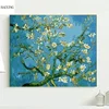 Famous Reproduction Art Painting Van Gogh Oil Painting Apricot Blossom Printed on Canvas for Home Wall Decor Art Prints Replica