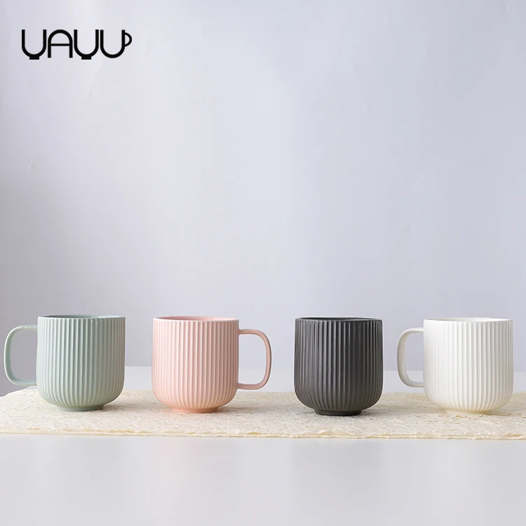 350ml multi-colored striped tea mug set ceramic matt nordic coffee mug with custom logo, Optional
350ml multi-colored striped tea mug set ceramic matt nordic coffee mug with custom logo, Optional