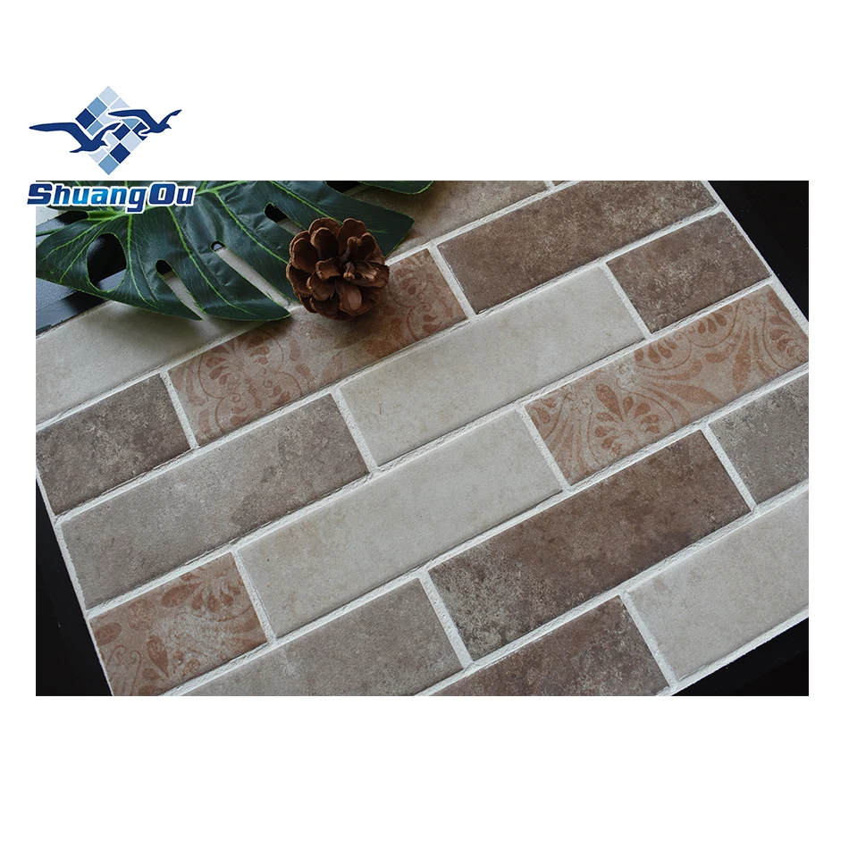 Factory Price Vintage Beige Cement Brick Design 45x145mm Mat