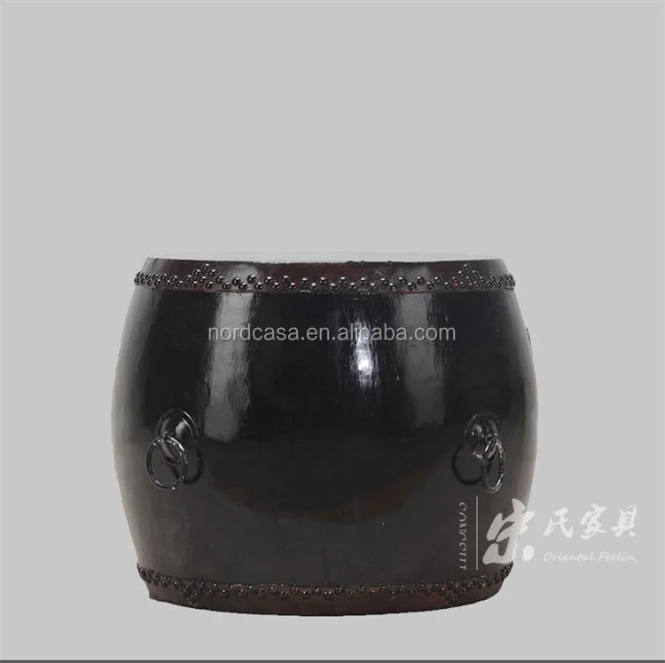 chinese wood drum stool
