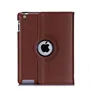 For ipad 2 Case 360 degree rotating leather flip smart cover case for ipad 2 3 4