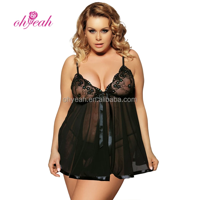 Plus Size Vintage Black Wholesale Short Sexy Nighty, Black;purple;red;hot pink;white
Plus Size Vintage Black Wholesale Short Sexy Nighty, Black;purple;red;hot pink;white