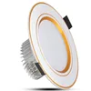 Aluminium Housing Slide Switch Color Changeable 6 inch 25W LED Recessed Down Light