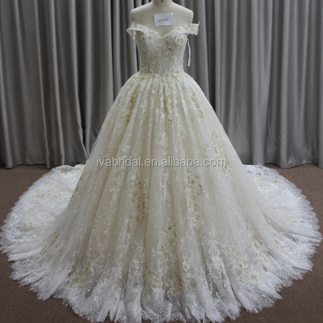 w380 ball gown wedding dress long sleeves fashion bridal gowns