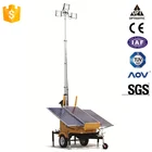 2016 OEM Trailer Mounted Construction Portable Lighting Generator Cooperated Led Flood Mobile Solar Light Tower