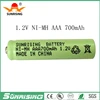 Nimh 1.2v Aaa 700mah Rechargeable Battery Nimh 1.2v Aaa 700mah Battery/cell Form Shenzhen