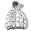 Custom winter Waterproof Hooded Shiny Lightweight Zipper Down Quilted Jacket Puffer Short Coat