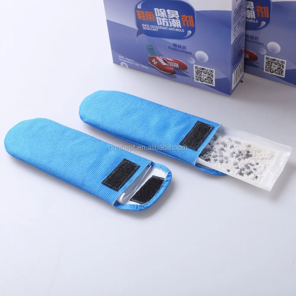 multifunction absorb odor and moisture shoe deodorant /desiccant